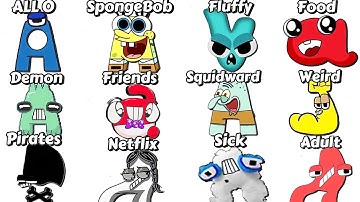 Alphabet Lore But Everyone ALL Different Versions (New Full Version 4 )