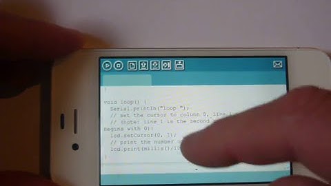iPhone LCD Arduino Simulator