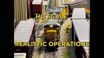 Realistic Model Railroad Operations in HO Scale | Heading to the yard | My Sandersville Railroad