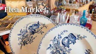 French Flea Market! Shop with me! Lovely Bird Plate♡| Garage Sale | Antique & Thrifting | HAUL