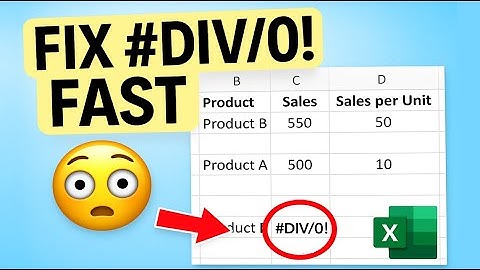 STOP Getting #DIV/0! Errors in Excel! (Do This Instead!) | How to Fix #DIV/0! Error in Excel