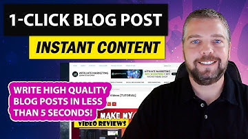1 Click Blog Post Review & Demo: 1 Click Blog Post Content Creation