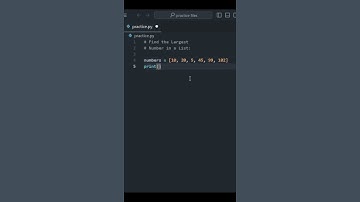 Find the Largest Number | #python #pythonprogramming#coding#learnpython #pythonforbeginners