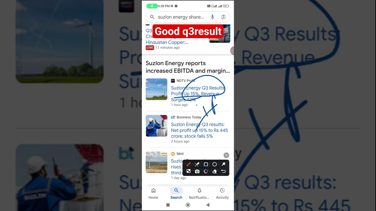 suzlon energy latest news today | suzlon energy q3results news |#shorts