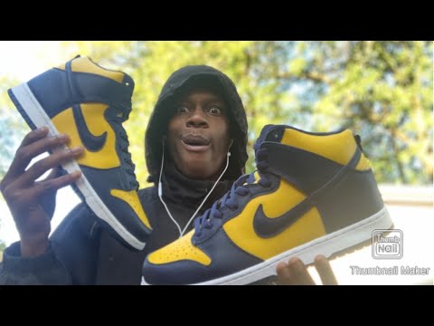 Hold Nike Dunk High Michigan Travis Scott Effect Youtube