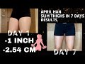 ~ April Han 7 Day Thigh Challenge Results ~