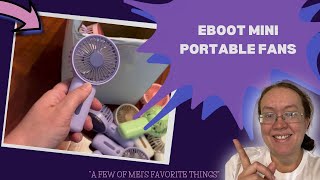 EBOOT 24 Pack Mini Portable Fan Bulk with Foldable Stand, Small Handheld Fan Battery Operated Fan