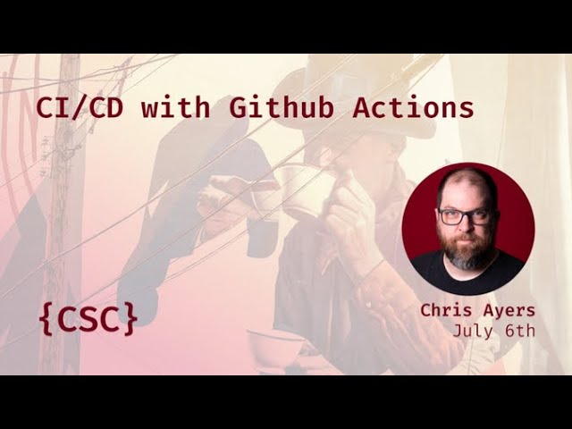 Promo image for CI/CD with Github Actions