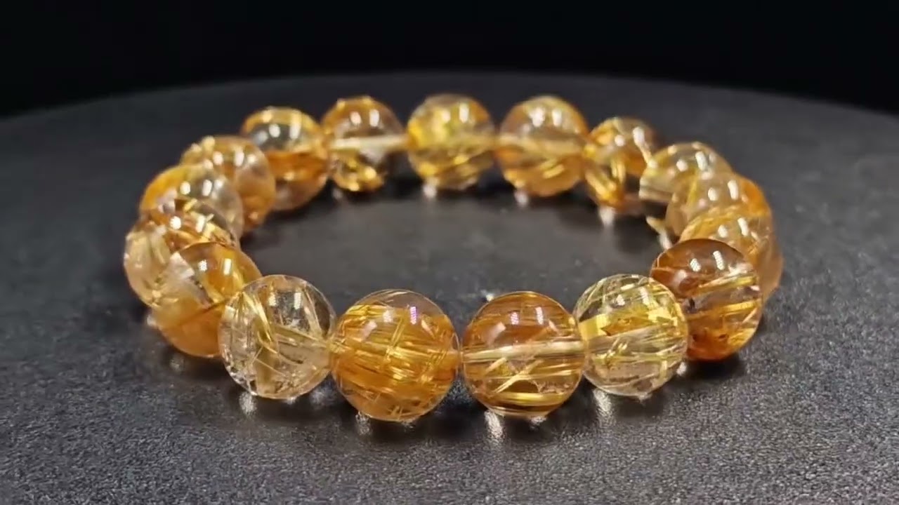 座敷童子ちゃん　お師匠様の最強ルチルクォーツブレスレット 座敷童子ちゃん お師匠様希少グリーンルチルブレスレット