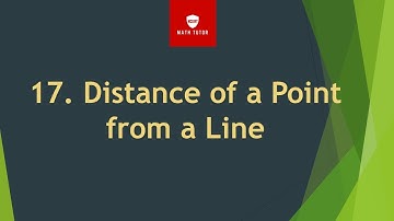 Distance of a Point from a Line|class 11 maths chapter 10 straight lines