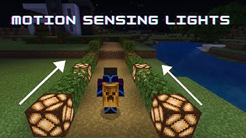 How To Make WORKING MOTION SENSOR LIGHTS in Minecraft! (NO MODS!)