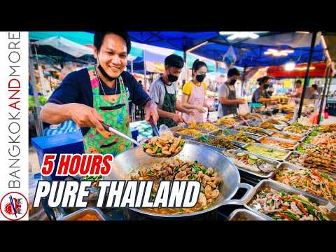 PURE THAILAND STREET FOOD 🇹🇭 | 5 Hours Nonstop Markets & Local Life