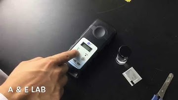 A & E Lab :Portable colorimeter operation video frequency demonstration