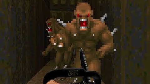 Doom 2 - Map 1 "Entryway" - Ultra-Violence (only Chainsaw)