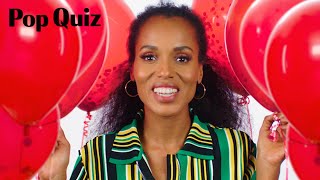 Kerry Washington Plays A Game Of Pop Quiz Marie Claire