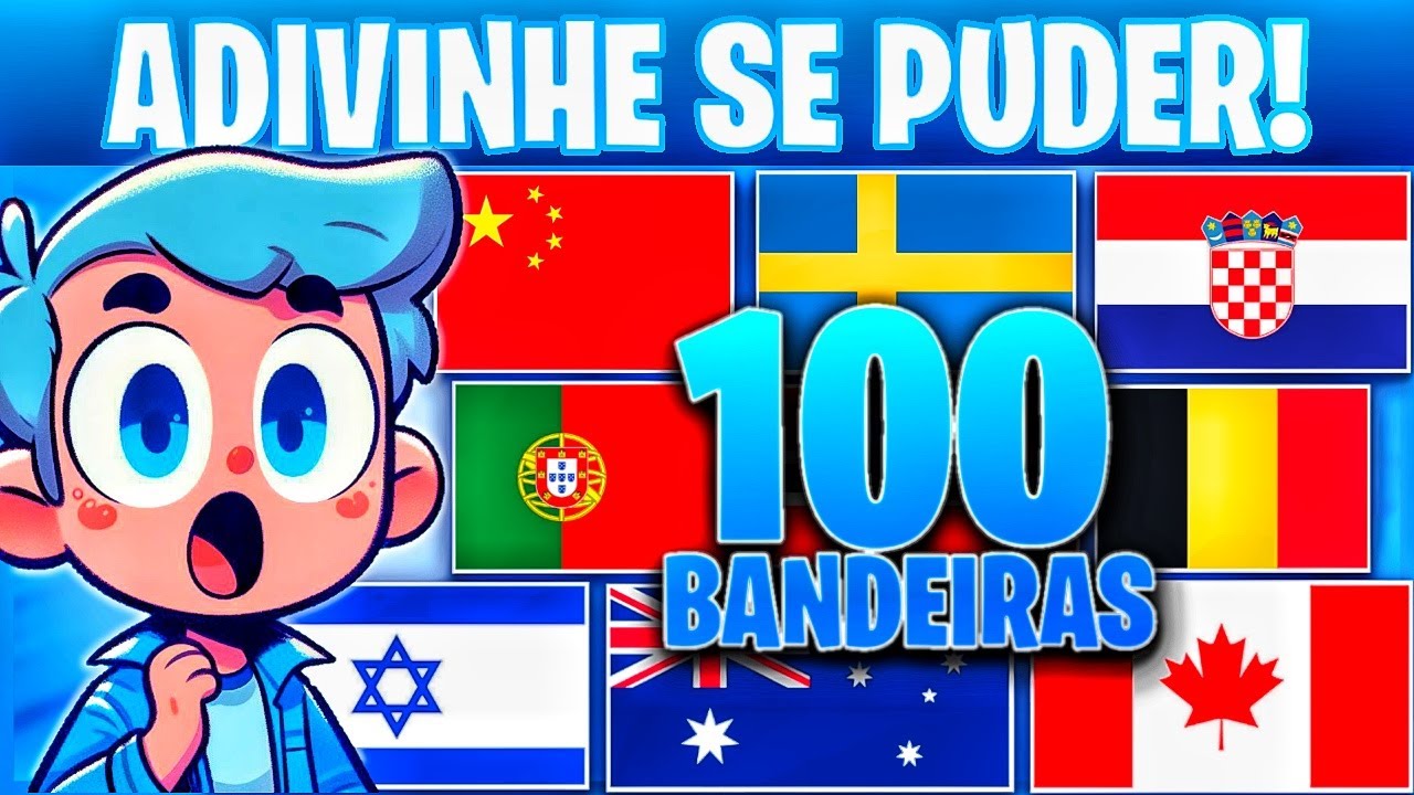 🎌🔥 DE QUE PAÍS É A BANDEIRA?, 🔥💀🔥 IMPOSSÍVEL ACERTAR 100 BANDEIRAS, NÍVEL DIFÍCIL