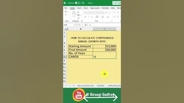Calculate CAGR in Excel [THE SIMPLEST FORMULA METHOD]