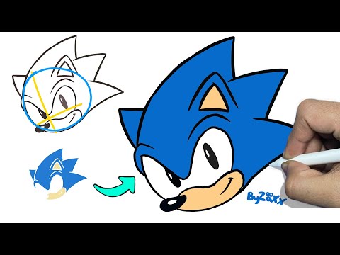DIBUJA FACILITO! #4 CÓMO DIBUJAR A SONIC "FACIL" | HOW TO DRAW SONIC EASY DRAW