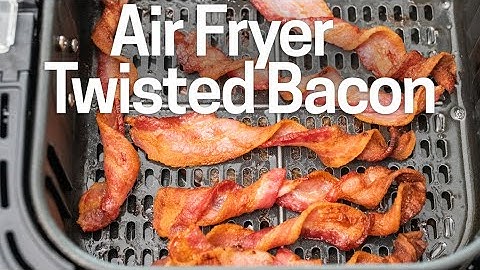 Air Fryer Twisted Bacon