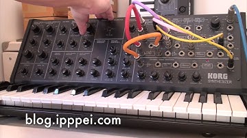 Korg MS-20 ring and resonance loop 2 #korgms20