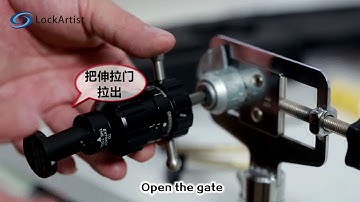 Hu100R Turbo Unlock Tool Open Method Demo  from Lockartist,www.lockartist.com