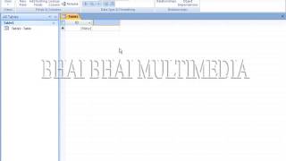 Microsoft Access 2007 video toturial 03: Create Table in Datasheet View