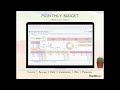 monthly budget planner, income, expense, bills, savings, debt tracker #googlesheets #budgeting