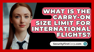 What Is The Carry-on Size Limit For International Flights? - SecurityFirstCorp.com