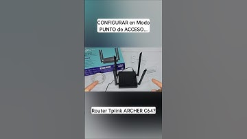 CONFIGURAR router Tplink ARCHER C64 en Modo PUNTO DE ACCESO.