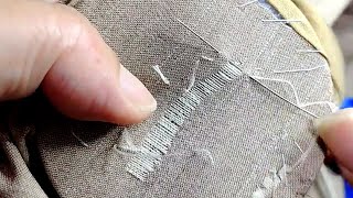 How to Invisibly Repair Holes in Clothes With Just a Sewing Needle