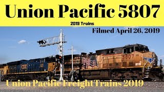 Union Pacific Mixed Freight Train - UP 5807 - #VisionsofEd