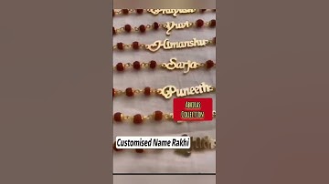 Customized Rudraksha Name Rakhi #diyrakhimaking #diy #diyrakhi