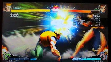 Guile Flash Kick to Double Flash to Flash Explosion