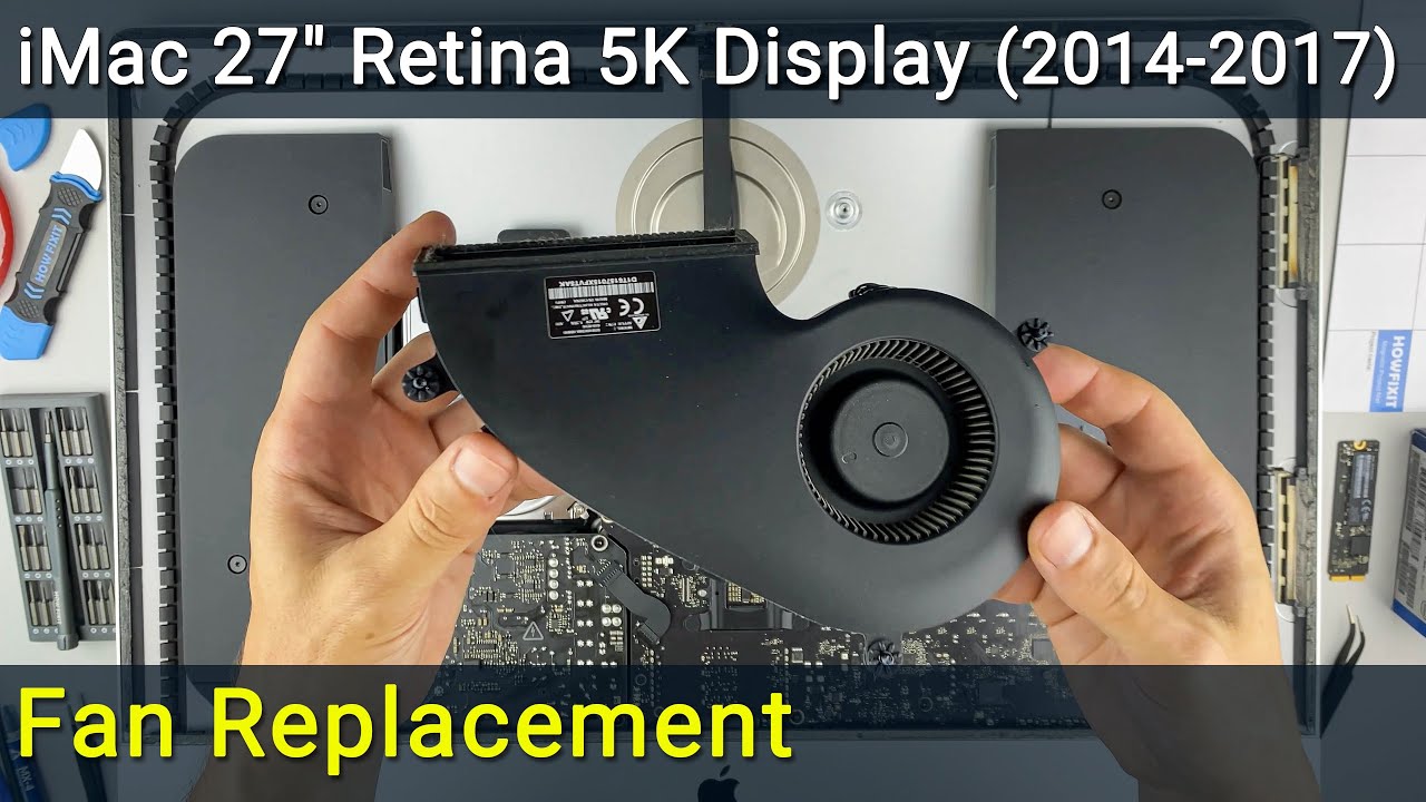 iMac A1419 (27-inch Retina 5K) Fan Replacement - YouTube
