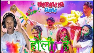 Reacting to Nepali in holi || Mukesh_Rai2.0 || @Ganesh_GD