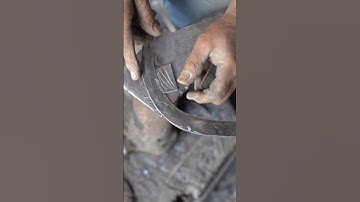 Professional sickle sharpening process! 🔥#shorts