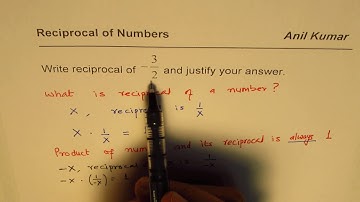 What is reciprocal of negative three over 2