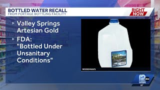 Wisconsin-based bottler recalls more than 650,000 gallon jugs of water