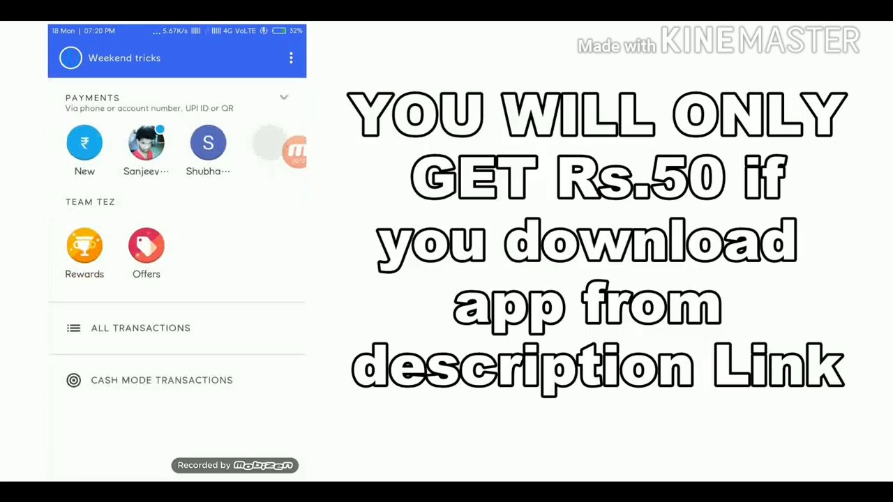 Install Tez app and get Rs 51 for new user on UPI Transfer