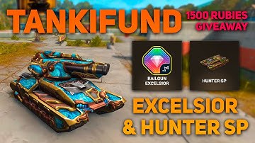 Tanki Online - NIEUWE Tankifund-beloningen | Railgun "Excelsior" & Hunter SP-skin | Weggeefactie ...