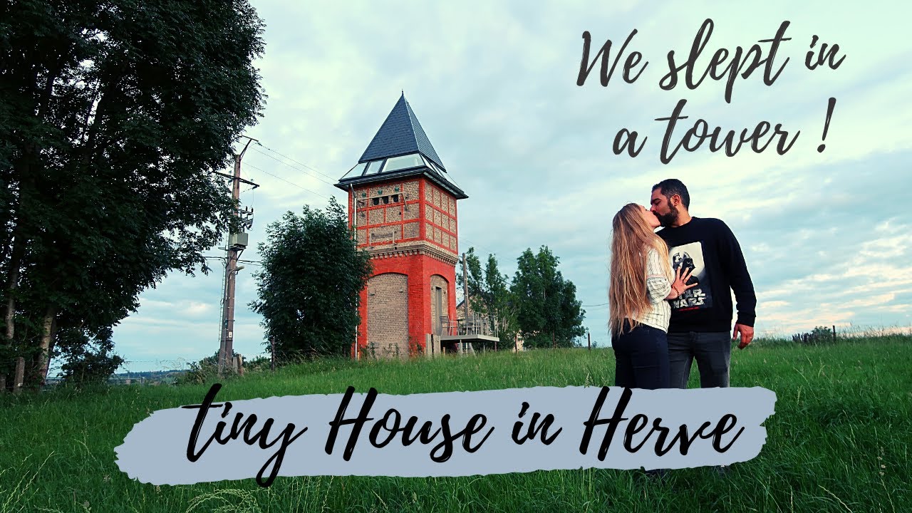 TINY HOUSE - We slept in an old electricity tower - HERVE - VISIT BELGIUM #59/589