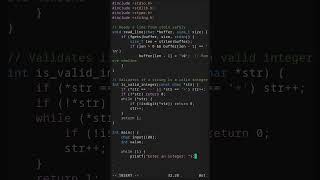 Input Validation Techniques in C