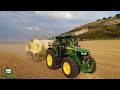 The New John Deere 7R.330 + Krone HDP2 Big Pack Baler. Southern Hay & Straw Co