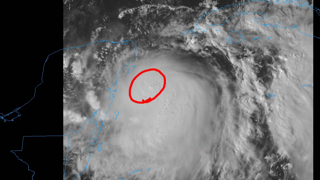 Hurricane Zeta headed for the Yucatan and Gulf Coast - YouTube