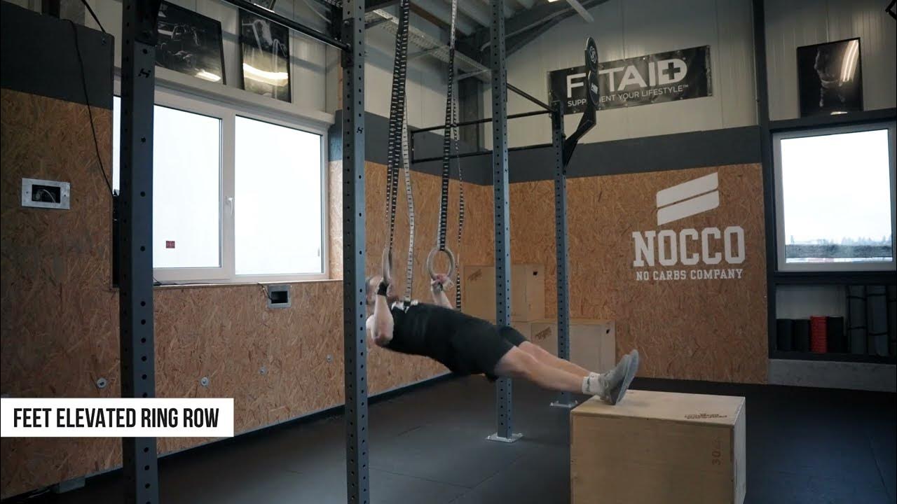 FEET ELEVATED RING ROW YouTube