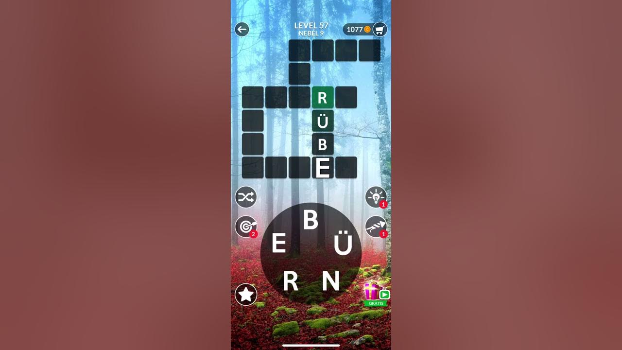 WORDSCAPES Level 57 Lösung Deutsch - YouTube
