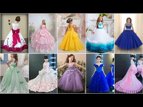 BALL GOWN DRESSESS FOR KIDS /LITTLE GIRL PARTY WEAR DRESSES