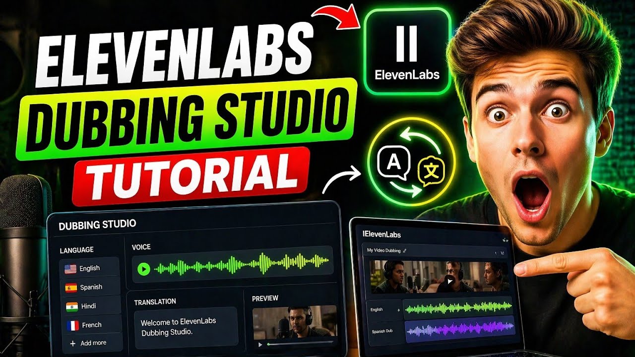 Elevenlabs dubbing studio tutorial - YouTube