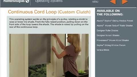 Continuous Custom Clutch -Hunter Douglas Blinds Operating System