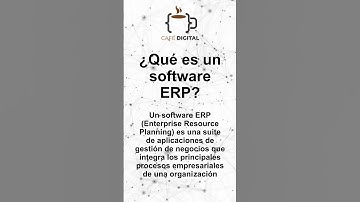 ¿Qué es un sistema o software ERP? #erp #transformacióndigital  #software